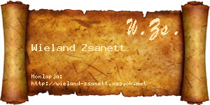 Wieland Zsanett névjegykártya
